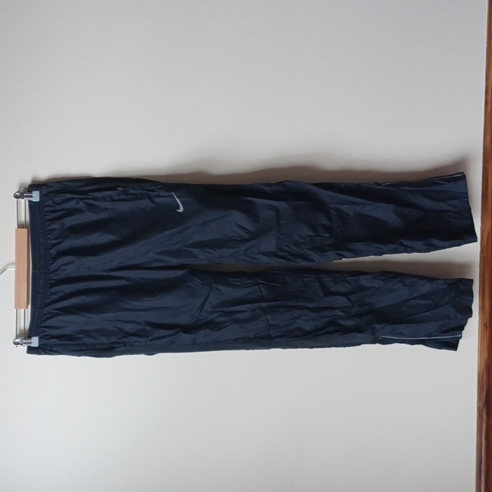 NIKE Men's Black Lightweight Joggers Track Pants Sode Pockets Size Small